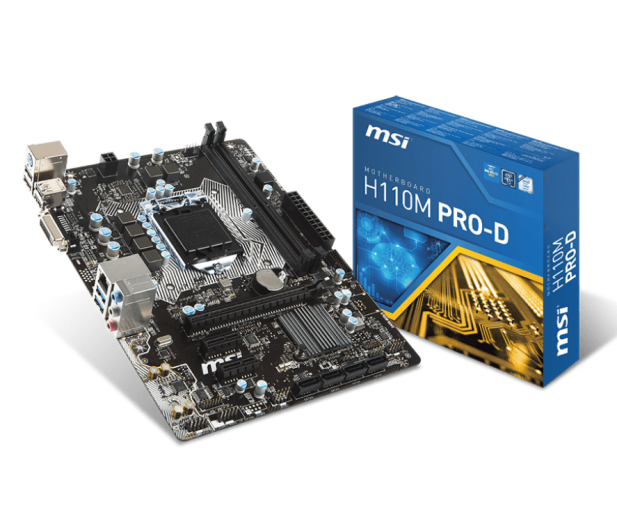 MSI H110M PRO-D (PCI-E DDR4) - 281628 - zdjęcie